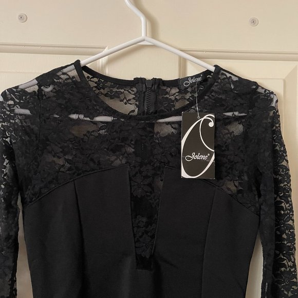 New Jolene Black Lace Dress Size Small - Picture 2 of 4